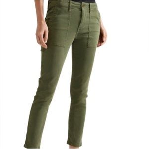 The Great Skinny Soft Corduroy Pants Dark Green